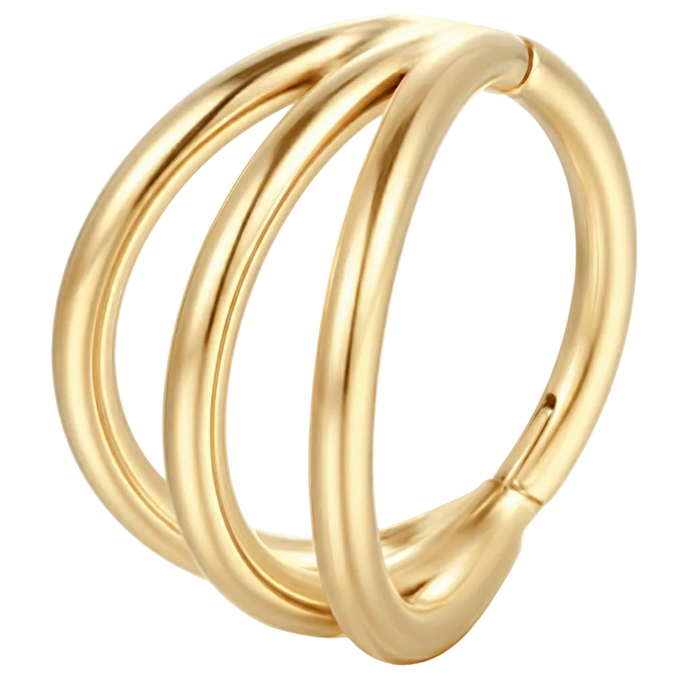 Segmentierter Triple Clicker aus Titan – Kreis