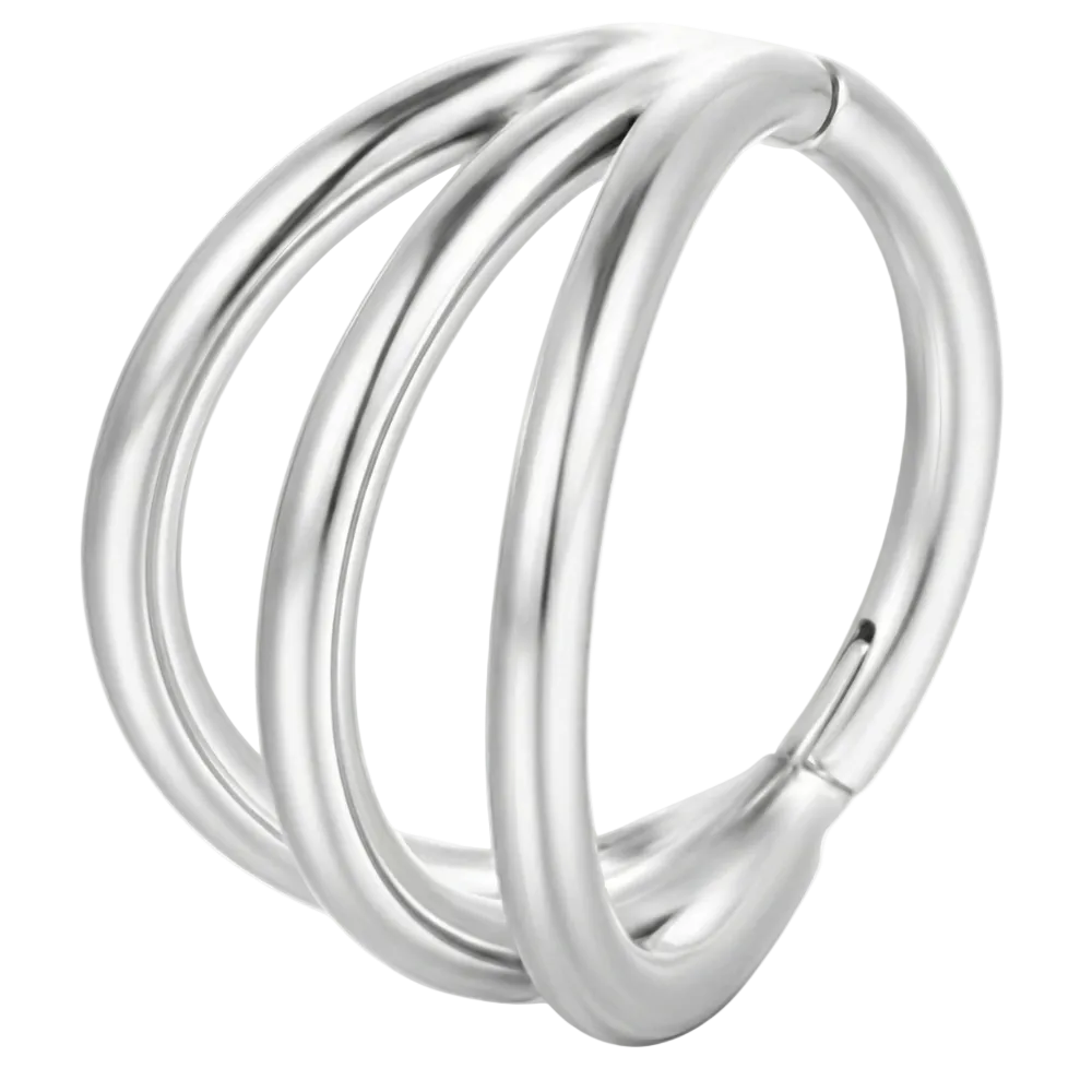 Segmentierter Triple Clicker aus Titan – Kreis