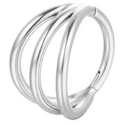 Triple clicker segmenté en titane - Cercle