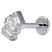 Labret Décoratif En Titane - Cascade Avec Zircons