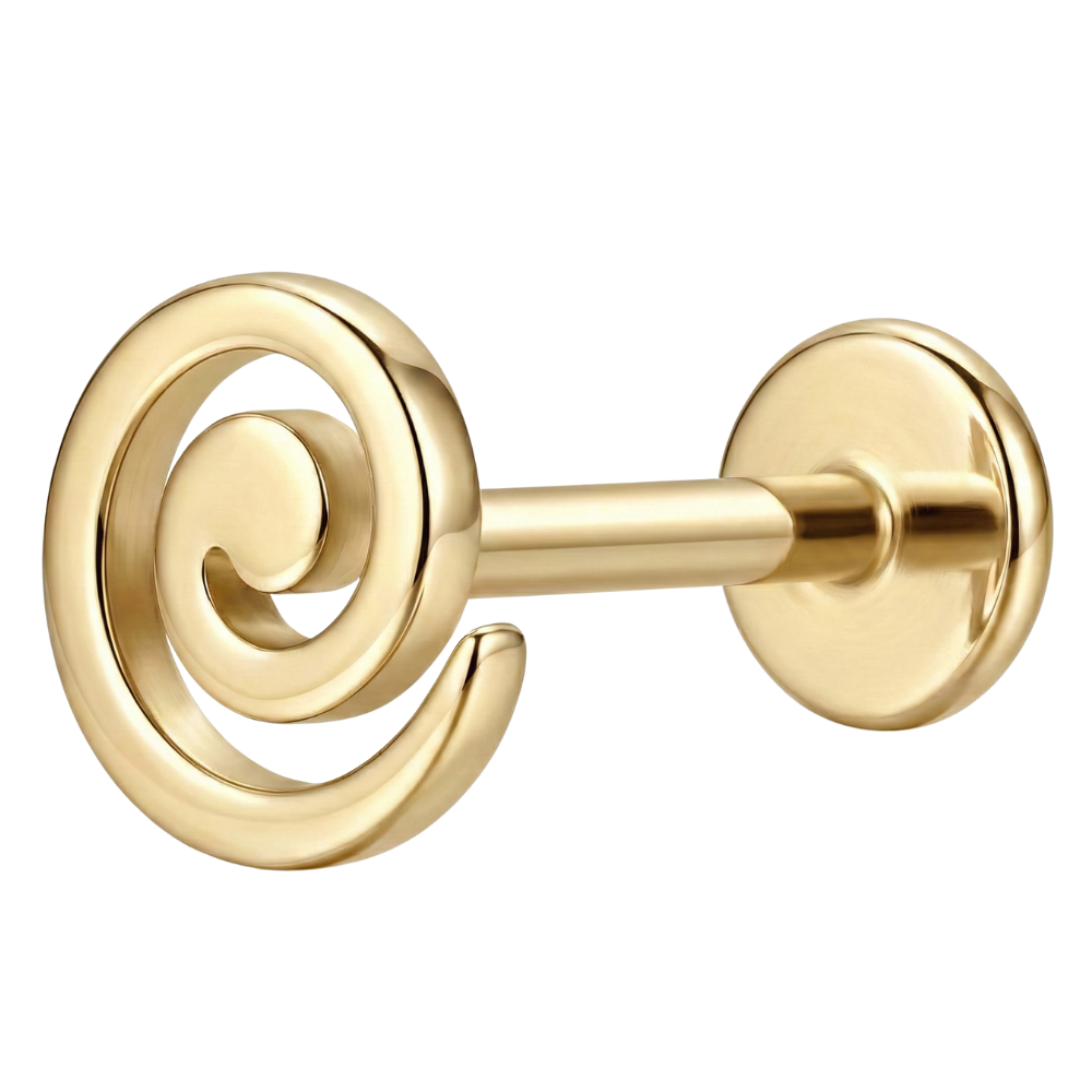 Labret Décoratif Titane - Spirale