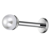 Titanium Decoratieve Labret - Met Parel