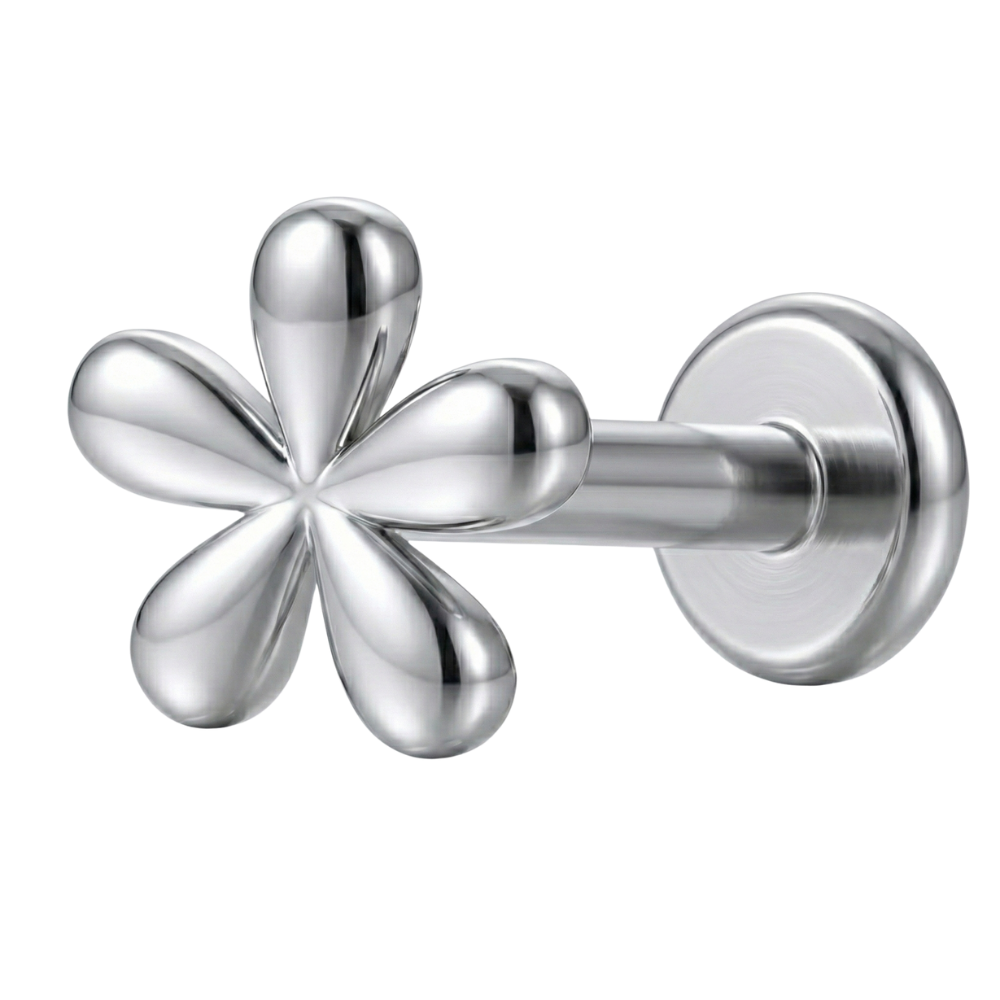Dekoratives Labret aus Titan - Ballonblume