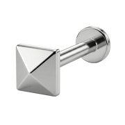 Titanium Decoratief Labret - Vierkant