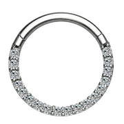 Clicker Segmenté Titane Avec Zircons - Cercle - Piercing Planet