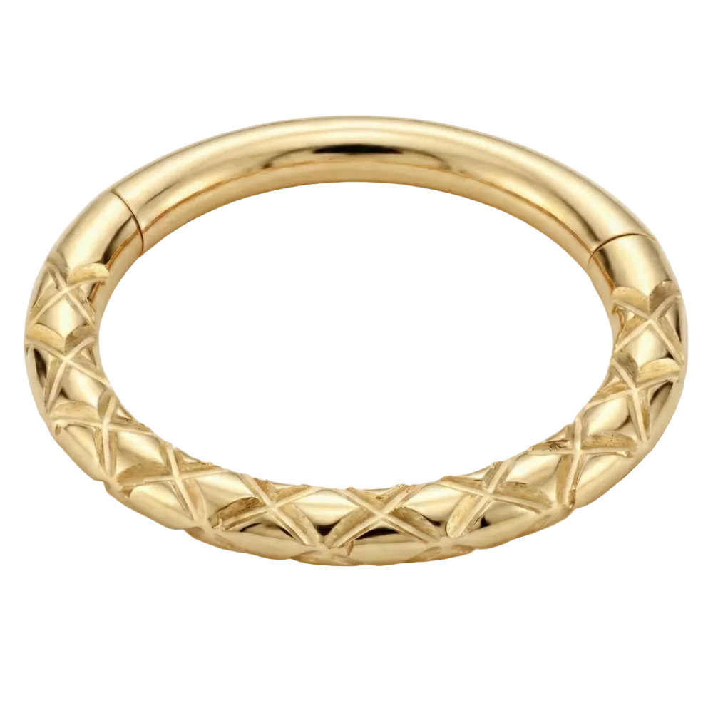 Titanium gesegmenteerde clicker getextureerde rand - cirkel - doordringende planeet