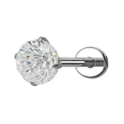 Dekoratives Labret aus Titan – Diamant