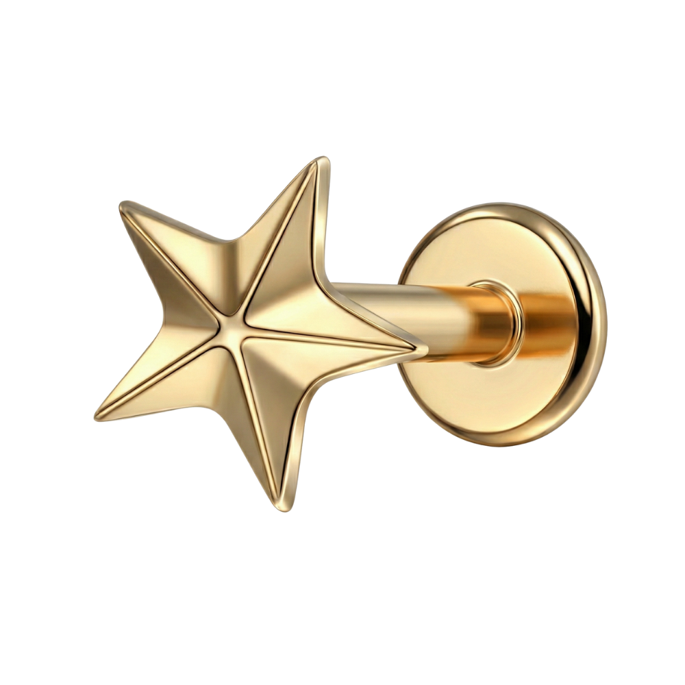 Labret Décoratif Titane - Étoile
