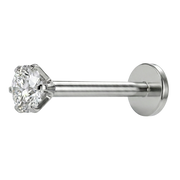Titanium Decoratieve Labret - Diamant