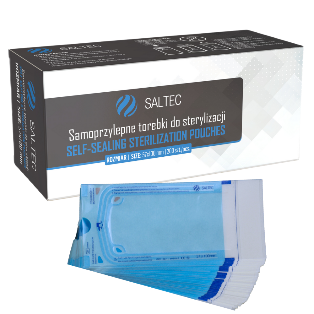 Sacs de stérilisation Saltec 57x100 - 200 pièces