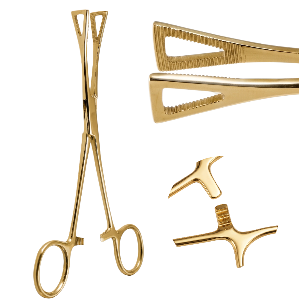 Piercingzange - Dreieck, geschlossen, 0,7 cm