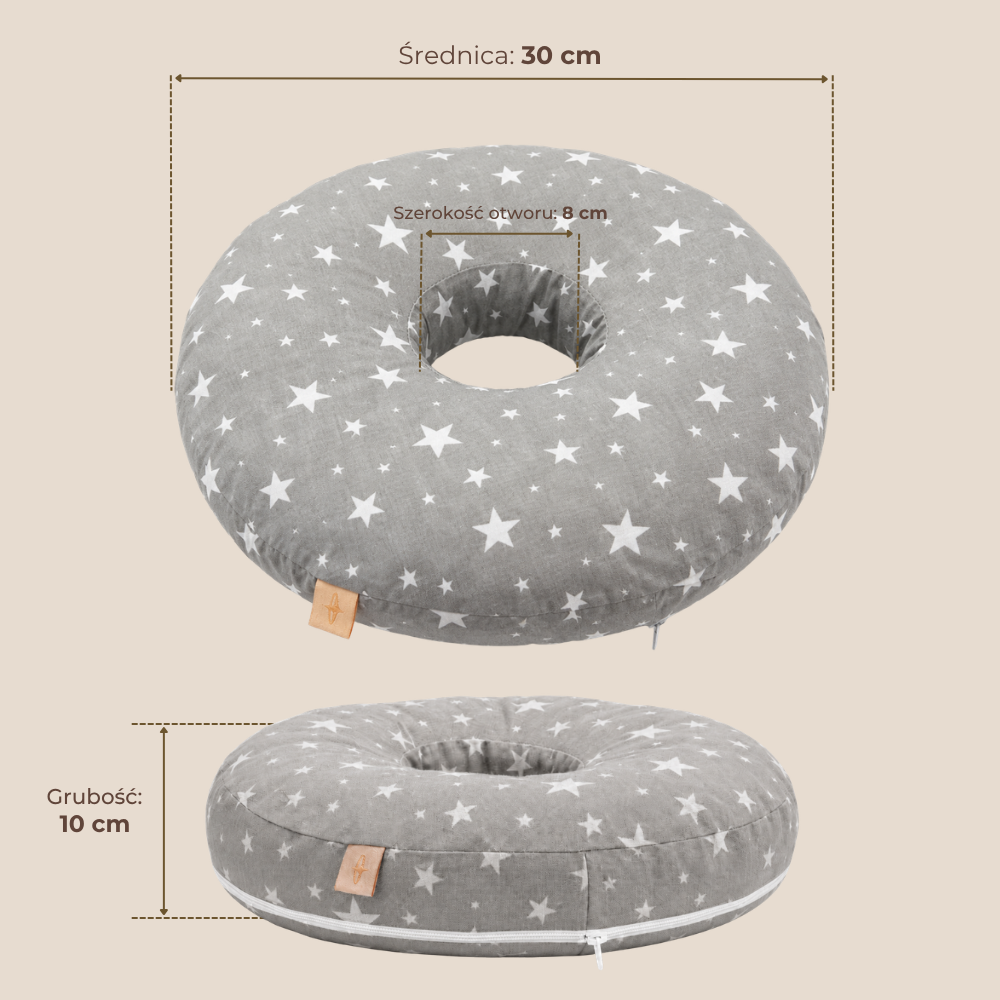 Donutkussen voor piercing - katoen, 30 cm, Pools product