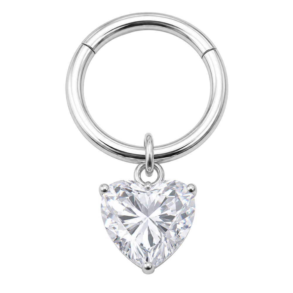 Segment Clicker Avec Pendentif Coeur