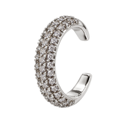Nausznica z Trzema Rzędami Cyrkonii - Ear Cuff