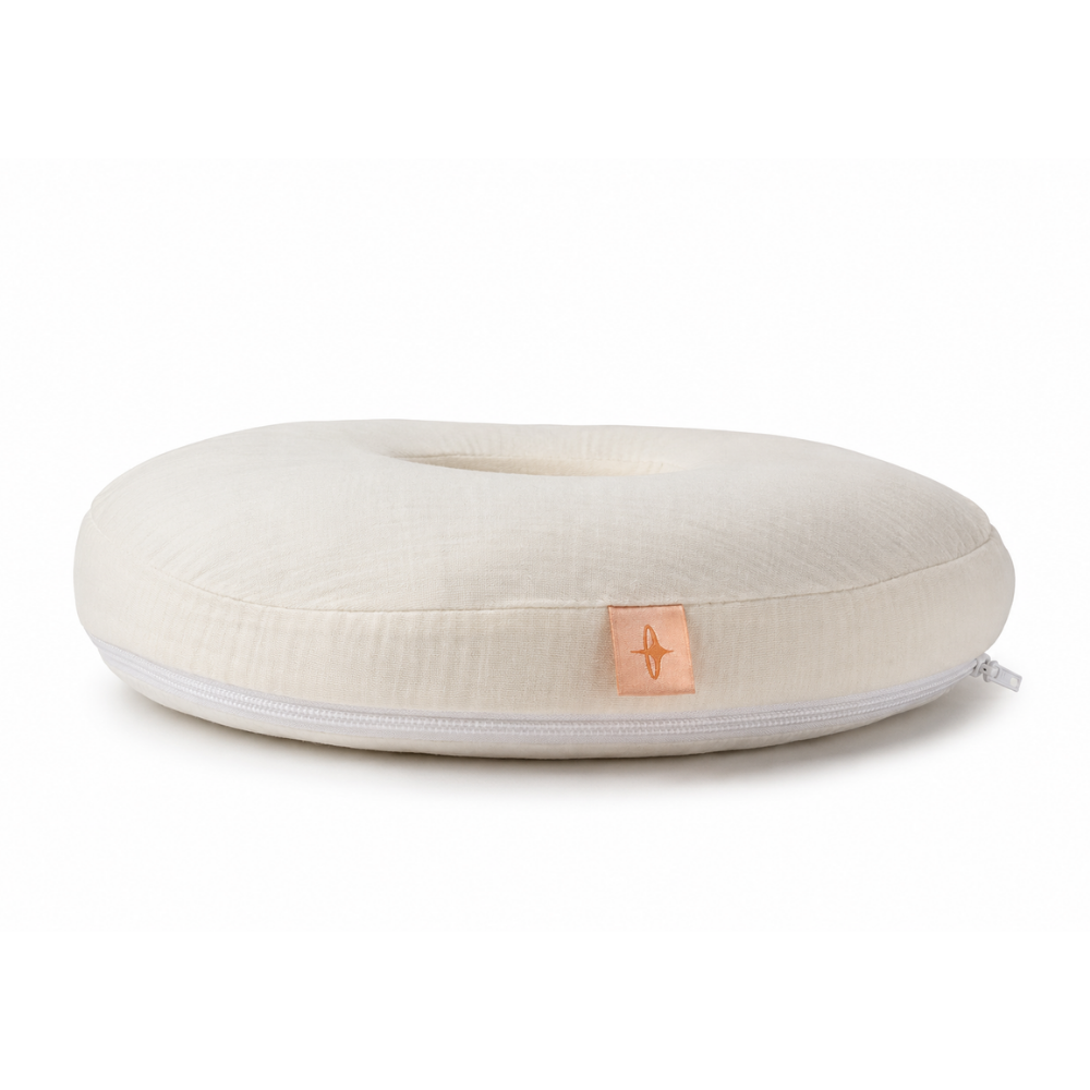 Donut-Kissen zum Piercing – Musselin, 30 cm, polnisches Produkt
