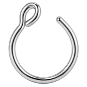 faux piercing anneau de nez en titane 