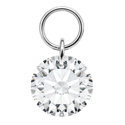 Titan Charm Piercing runder Anhänger Silber