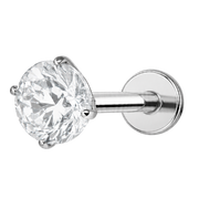 Dekoratives Labret aus Titan – Diamant