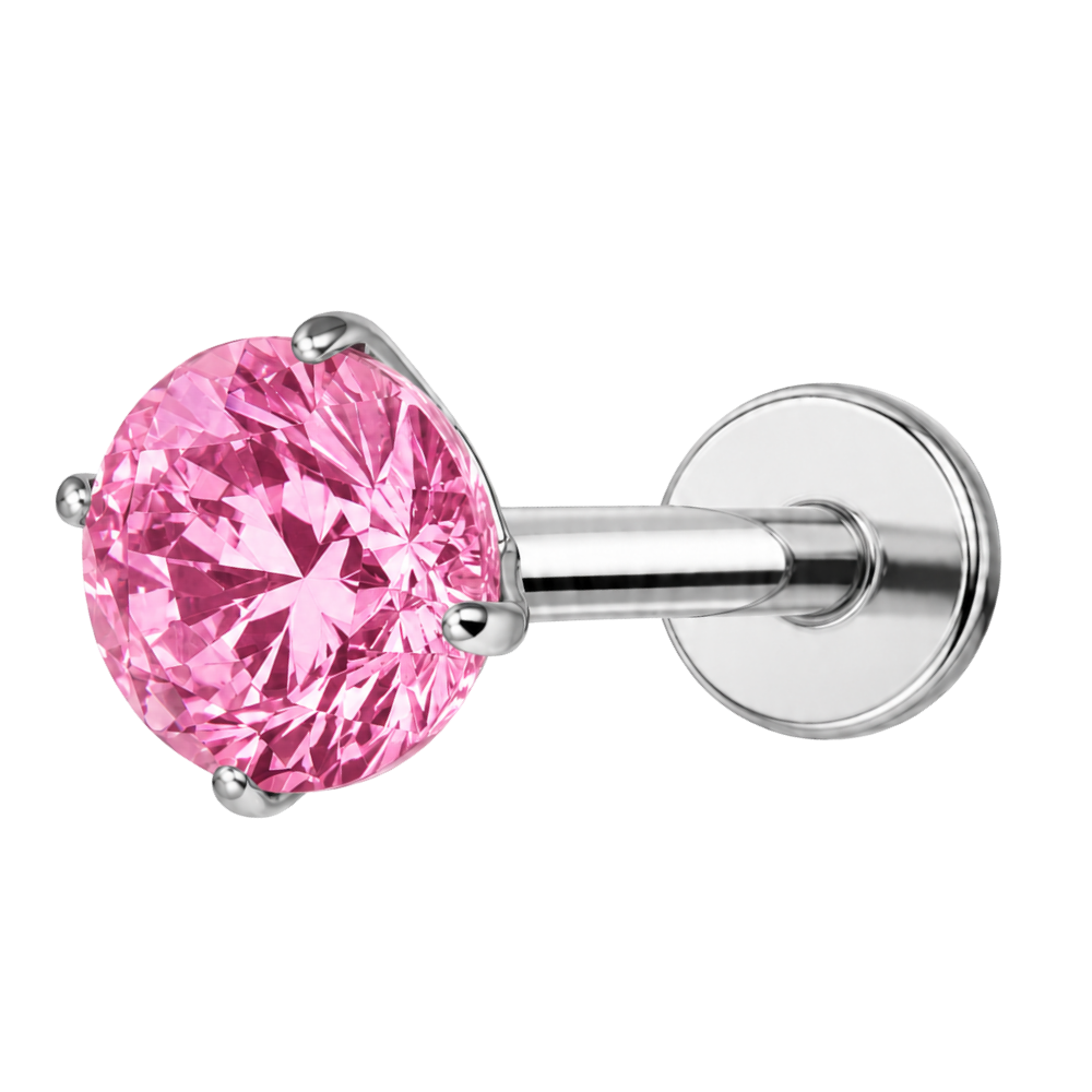 Dekoratives Titan-Labret – rosafarbener Diamant