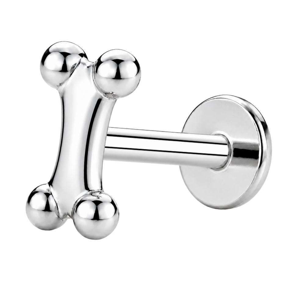 Tytanowy Labret Ozdobny Psia Kosc