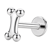 Tytanowy Labret Ozdobny Psia Kosc