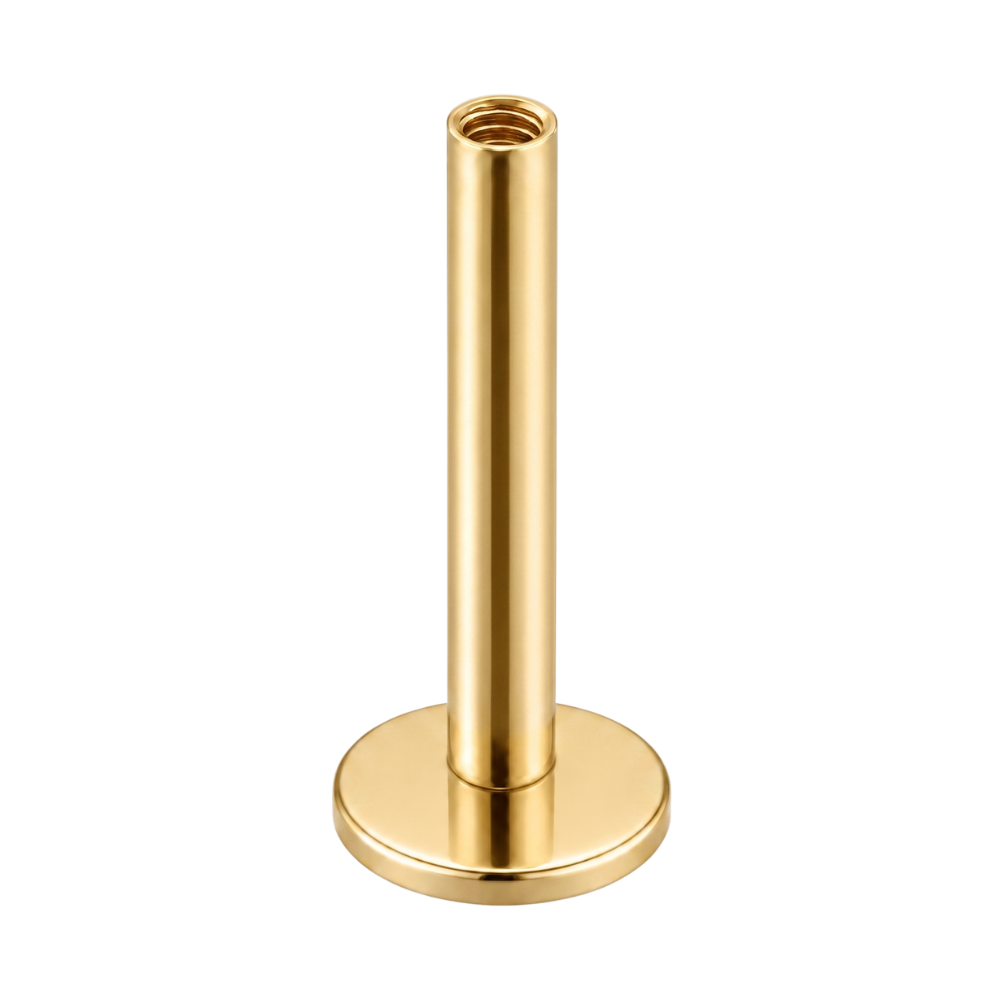 Titanium Labret Pret met binnendraad, goud