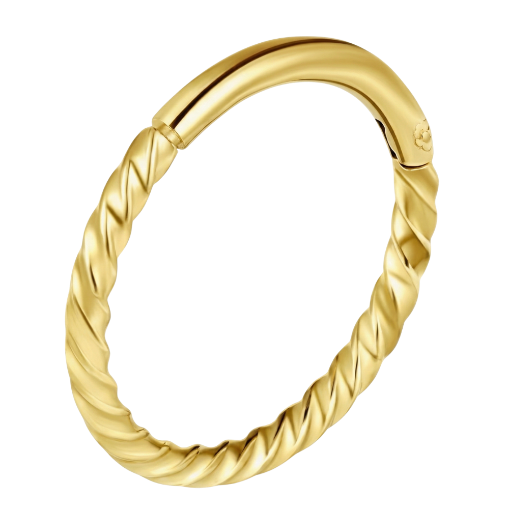 clickerstructuur, gouden omslag