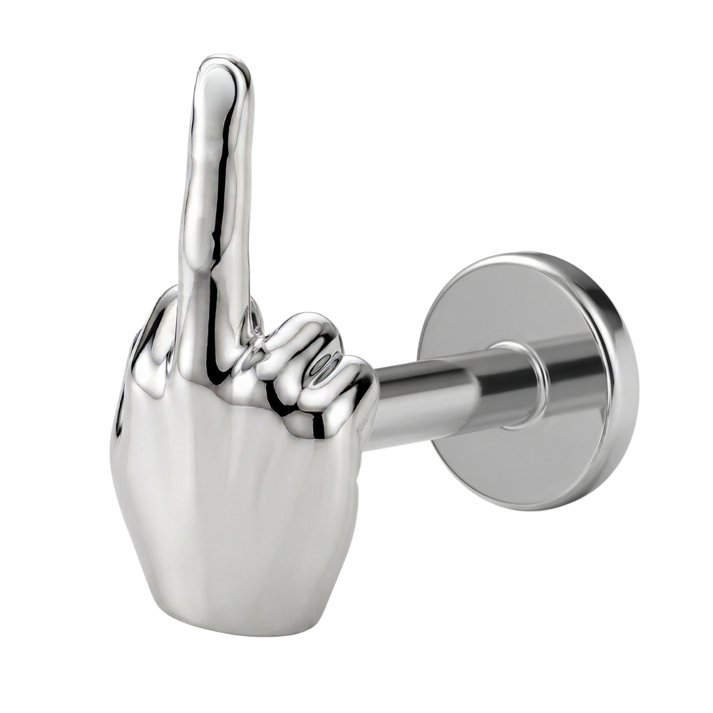 Titanium decoratieve Labret - F**K You