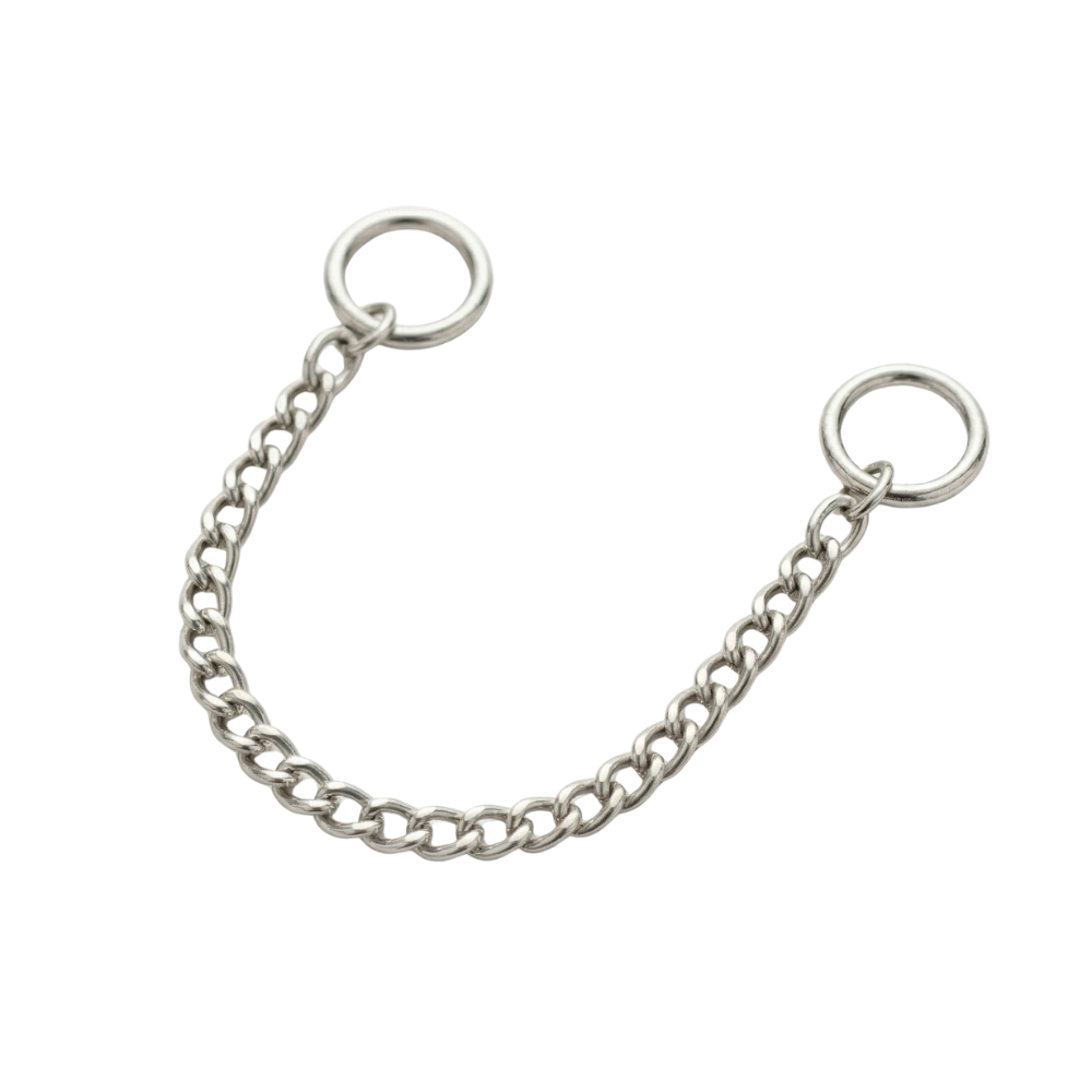 chaîne de boucle d'oreille piercing en argent