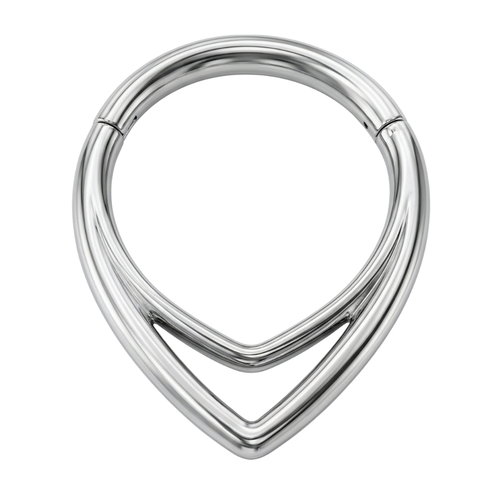 Stalowy Clicker Segmentowy Podwójny - Łezka