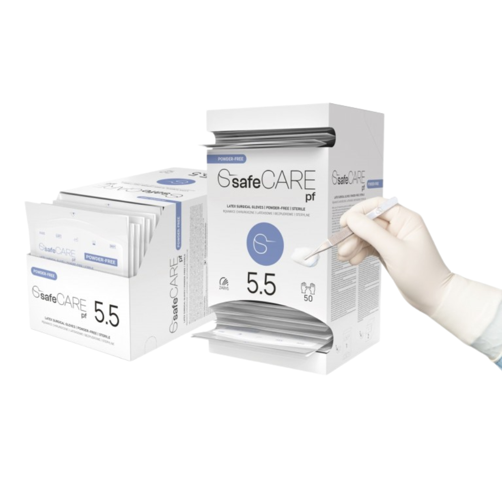 Puderfreie, sterile OP-Handschuhe von SafeCARE – 1 Paar